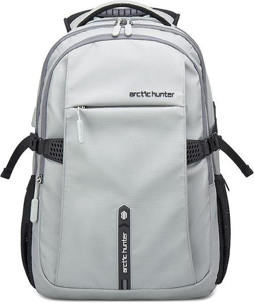 Picture of Arctic Hunter B00388 Multi Functional 15.6-inch Laptop Office Travel Backpack Bag - Grey