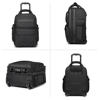 Picture of Ozuko 9699 Luxury Trolley Wheeled Laptop Bag Carry On Airport Bag with Wet Pocket & Shoe Bag for Travel with Anti-Theft Lock