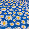 Picture of King Size Economic Winter Comforter with European Cube Design, 84*90 in / 7*7.5 ft (Sky Blue Flower)