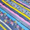 Picture of King Size Exclusive Cotton Fabric Winter Comforter with European Cube Design, 84*90 in / 7*7.5 ft (Blue Flower Art)