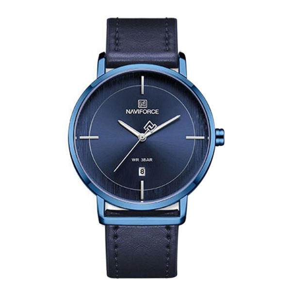 Picture of NAVIFORCE NF3009 Navy Blue PU Leather Analog Watch For Women - Royal Blue & Navy Blue