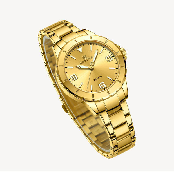 Picture of NAVIFORCE NF5022 Golden Stainless Steel Analog Watch For Women - Golden