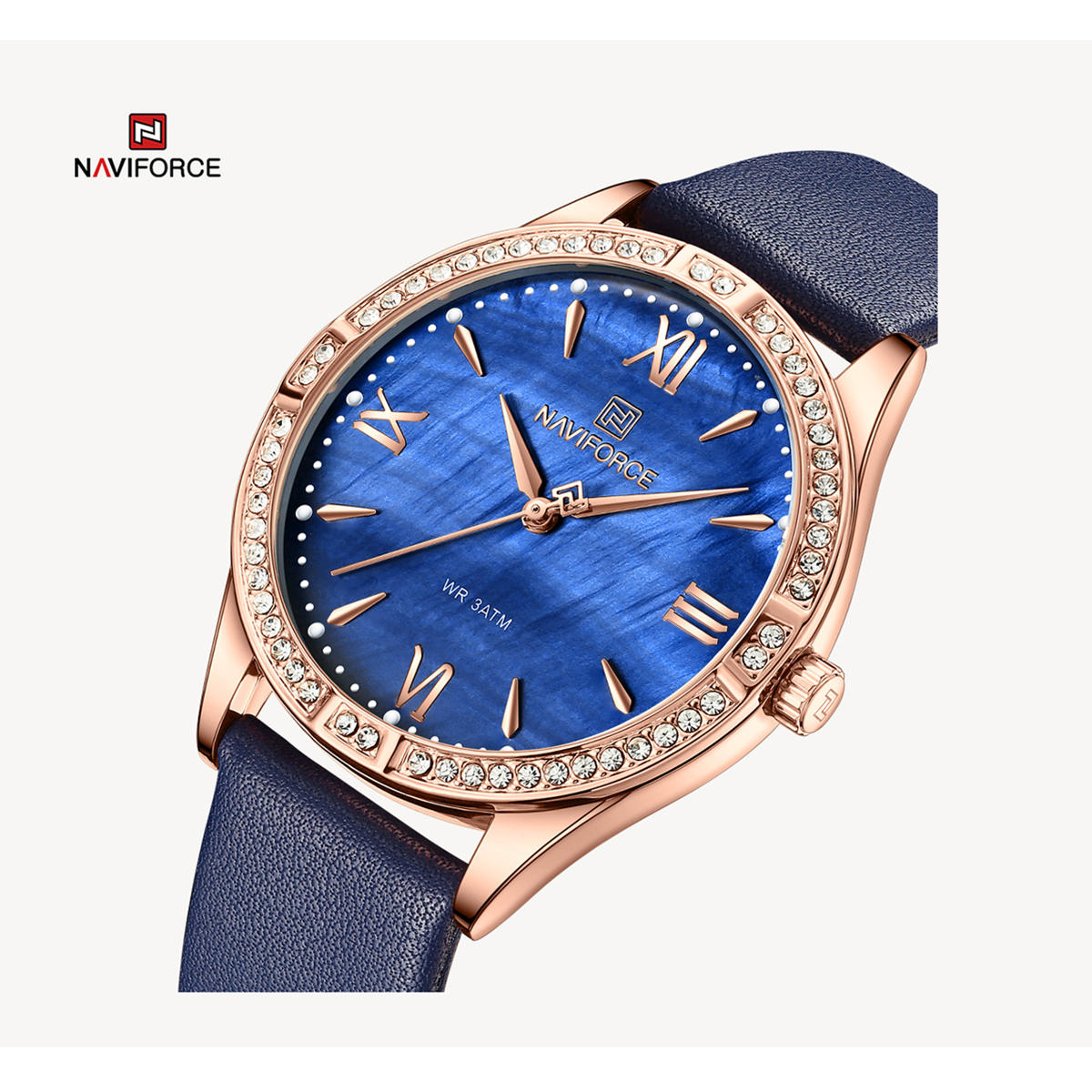 Rose Gold & Navy