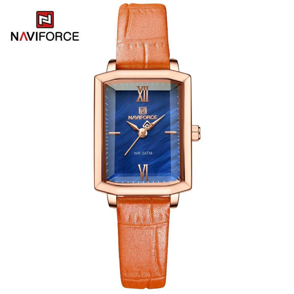 Picture of NAVIFORCE NF5039 Elegant Women’s Wrist Watch – Casual, Shock-Resistant, Square Case - Blue