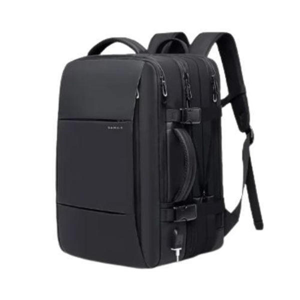 Picture of BANGE BG-1908 Large Capacity Expandable Multi-Purpose Business Bag & Travel Backpack Waterproof Laptop Backpack for 15.6inch - Black