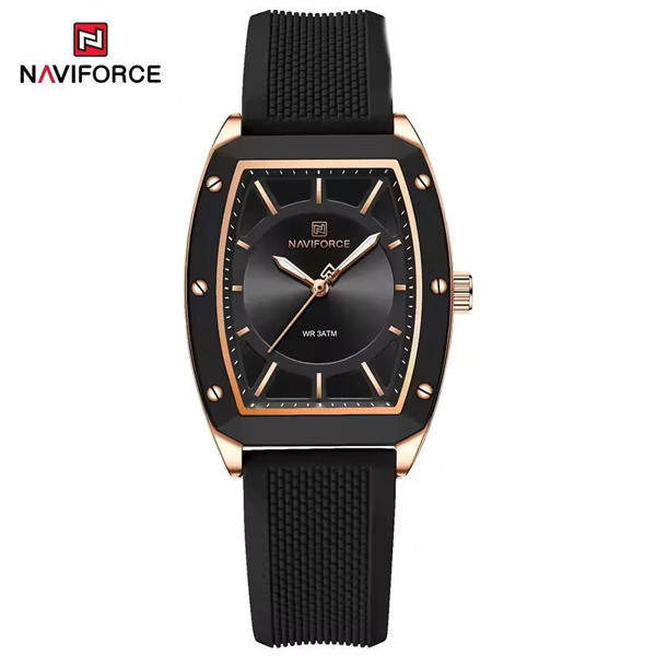 Picture of NAVIFORCE NF5049 Silicone Strap Luxury Casual Design Elegant Top Hand Luminous Quartz Watch For Women