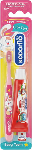 Picture of Kodomo Baby Toothbrush with Toothpaste 0.5 - 3 years