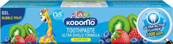 Picture of Kodomo Gel Toothpaste Bubble Fruit 40 gm