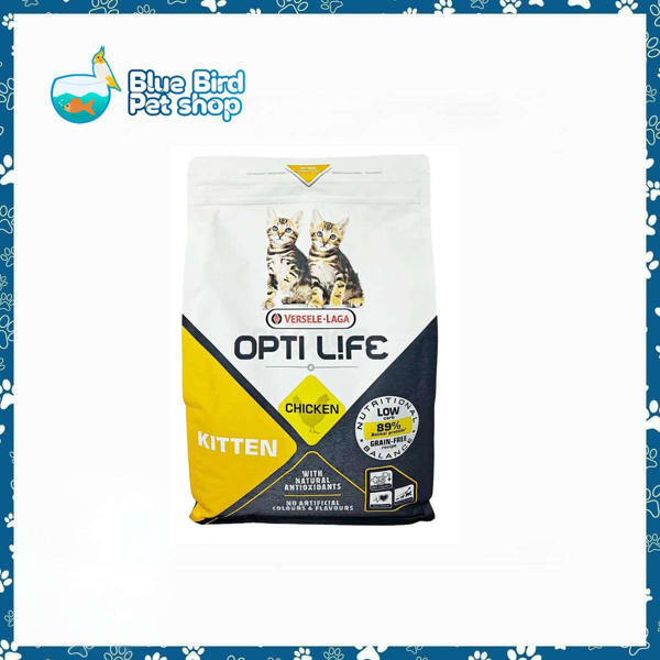 Picture of Versele-Laga Opti-Life Grain Free Super Premium Cat Food Kitten Chicken 1KG