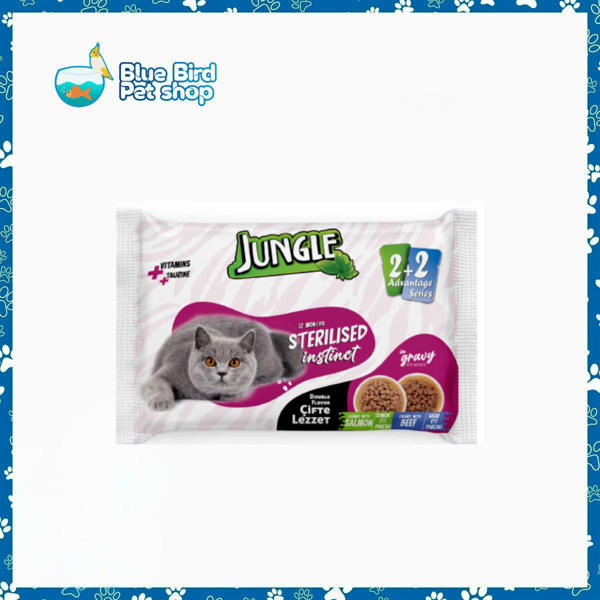 Picture of Jungle Adult Pouch 4pc Combo Salmon & Beef 4×100gm