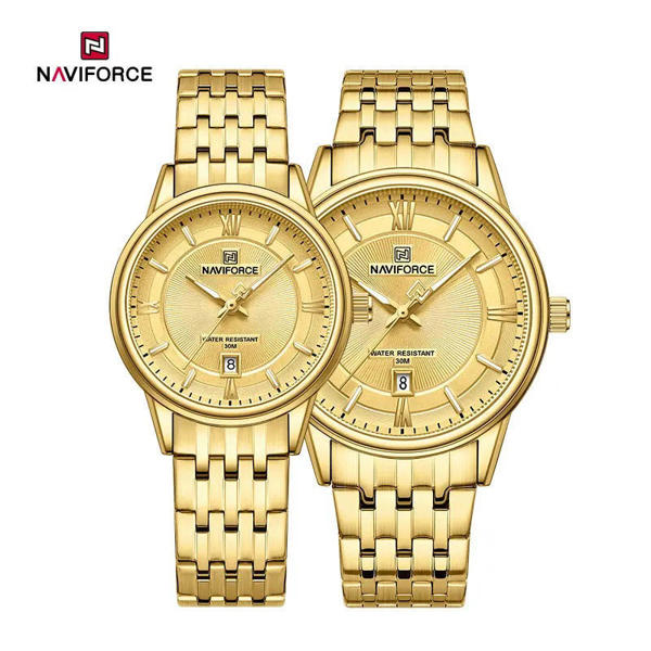 Picture of NAVIFORCE NF8040 Luxury Classic Exquisite High Quality Romantic Gift Stainless Steel Couple Watches