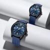 Picture of NAVIFORCE NF9256 Green Silicone Strap Unique Standard Design High Quality Quartz Watch For Couple