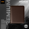 Picture of Zays Premium Leather Super Slim Card Holder - Handcrafted Durable Stylish - Credit And Debit Card Holder Slim card holder for Travel And Everyday Use (ZCW108-Chocolate)