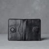 Picture of Zays Premium Leather Magnetic Card Holder - Slim and Eco-Friendly Mini Wallet for Unisex - Handmade Secure Compact and Stylish Design (ZCW109 - Black)