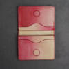 Picture of Zays Premium Leather Magnetic Card Holder - Slim and Eco-Friendly Mini Wallet for Unisex - Handmade Secure Compact and Stylish Design (ZCW116 Pink Cream Mix)