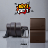 Picture of Zays Special Buy1 Get1 Offer - Premium Leather Belt and Card Holder - Huge Savings on Quality Leather Accessories (ZCW108-ZMB102-Chocolate)