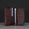 Picture of Zays Premium Genuine Leather Long Wallet for Unisex - Elegant Design Spacious Card and Mobile Slots - Durable Full Grain Leather (ZLW104-Antique Brown)