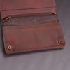 Picture of Zays Premium Genuine Leather Long Wallet for Unisex - Elegant Design Spacious Card and Mobile Slots - Durable Full Grain Leather (ZLW104-Chocolate)