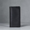 Picture of Zays Premium Genuine Leather Long Wallet for Unisex - Elegant Design Spacious Card and Mobile Slots - Durable Full Grain Leather (ZLW105-Black-II)