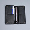 Picture of Zays Premium Genuine Leather Long Wallet for Unisex - Elegant Design Spacious Card and Mobile Slots - Durable Full Grain Leather (ZLW105-Black-II)