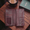 Picture of Zays Handcrafted Premium Eco Friendly Leather Long Wallet for Mobile and Many things - Slim Durable and Stylish Wallet for Unisex - Top-Grain Leather Compact and Lightweight (ZLW108-Antique Brown)