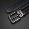 Picture of Zays Handcrafted Genuine Leather Belt for Men – Premium Quality, Adjustable, Stylish & Durable (BS103-BC101-Black)