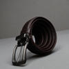 Picture of Zays Handcrafted Genuine Leather Belt for Men – Premium Quality, Adjustable, Stylish & Durable (BS104-BC101-Chocolate)