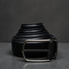 Picture of Zays Handcrafted Genuine Leather Belt for Men – Premium Quality, Adjustable, Stylish & Durable (BS103-BC102-Black)