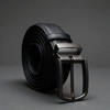 Picture of Zays Handcrafted Genuine Leather Belt for Men – Premium Quality, Adjustable, Stylish & Durable (BS103-BC102-Black)