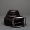 Picture of Zays Handcrafted Genuine Leather Belt for Men – Premium Quality, Adjustable, Stylish & Durable (BS104-BC103-Chocolate)