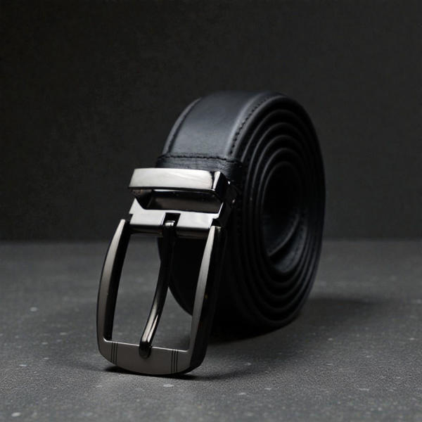 Picture of Zays Handcrafted Leather Belt for Men - Full-Grain Cowhide Adjustable Fit Stylish and Long-Lasting Designed for Office Traditional and Casual Use - Sweat-Resistant Anti-Crack Build Ideal for Daily Wear BS103-BC118-Black