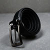 Picture of Zays Handcrafted Leather Belt for Men - Full-Grain Cowhide Adjustable Fit Stylish and Long-Lasting Designed for Office Traditional and Casual Use - Sweat-Resistant Anti-Crack Build Ideal for Daily Wear BS103-BC119-Black