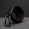 Picture of Zays Handcrafted Leather Belt for Men - Full-Grain Cowhide Adjustable Fit Stylish and Long-Lasting Designed for Office Traditional and Casual Use - Sweat-Resistant Anti-Crack Build Ideal for Daily Wear BS104-BC117-Chocolate