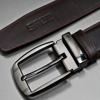 Picture of Zays Handcrafted Leather Belt for Men - Full-Grain Cowhide Adjustable Fit Stylish and Long-Lasting Designed for Office Traditional and Casual Use - Sweat-Resistant Anti-Crack Build Ideal for Daily Wear BS104-BC118-Chocolate