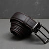 Picture of Zays Handcrafted Leather Belt for Men - Full-Grain Cowhide Adjustable Fit Stylish and Long-Lasting Designed for Office Traditional and Casual Use - Sweat-Resistant Anti-Crack Build Ideal for Daily Wear BS104-BC119-Chocolate