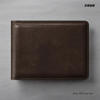 Picture of Zays Handcrafted Premium Leather Bifold Short Wallet ZSW102-Chocolate