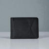Picture of Zays Handcrafted Premium Leather Bifold Short Wallet ZSW103-Black
