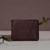 Picture of Zays Handcrafted Premium Leather Bifold Short Wallet ZSW104-Chocolate