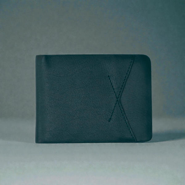 Picture of Zays Handcrafted Premium Leather Bifold Short Wallet ZSW105-Bottle Green