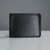 Picture of Zays Handcrafted Premium Eco-Friendly Leather Bifold Wallet - Slim Durable and Stylish Short Wallet for Unisex ZSW106-Black