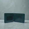 Picture of Zays Handcrafted Premium Eco-Friendly Leather Bifold Wallet - Slim Durable and Stylish Short Wallet for Unisex ZSW108-Bottle Green