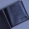 Picture of Zays Handcrafted Premium Eco-Friendly Leather Bifold Wallet - Slim Durable and Stylish Short Wallet for Unisex ZSW109-Black Suta