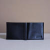 Picture of Zays Handcrafted Premium Eco-Friendly Leather Bifold Wallet - Slim Durable and Stylish Short Wallet for Unisex ZSW109-Black Suta