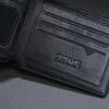 Picture of ZAYS Premium Handcrafted Crocodile Embossed Leather Bifold Wallet for Men And Women - Super Slim Durable Stylish Short Wallet - ZSW122-Black