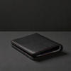 Picture of Zays Premium Handcrafted Slim Bifold Leather Short Wallet for unisex - Personalized Top-Grain Leather Wallet - Compact Durable Stylish - ZSW124-Black Red Suta