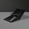 Picture of Zays Premium Handcrafted Slim Bifold Leather Short Wallet for unisex - Personalized Top-Grain Leather Wallet - Compact Durable Stylish - ZSW126-Black