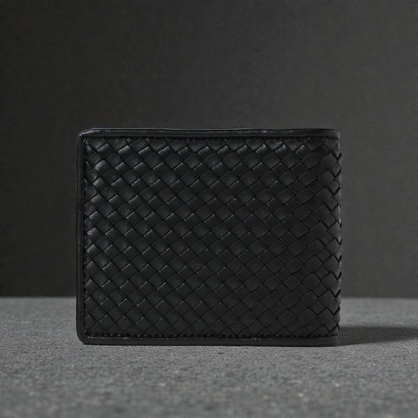 Picture of Zays Handcrafted Real Pati Degine Premium Leather Bifold Wallet for Men And Women - Super Slim Durable Stylish Short Wallet - ZSW129-Black