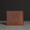 Picture of ZAYS Premium Handcrafted Oil Pull Up Leather Slim Bifold Wallet for Unisex - Genuine Cowhide Short Wallet - Super Slim Durable Stylish Everyday Carry - Best Handmade Leather Wallet in Bangladesh - ZSW134-Brown