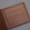 Picture of ZAYS Premium Handcrafted Oil Pull Up Leather Slim Bifold Wallet for Unisex - Genuine Cowhide Short Wallet - Super Slim Durable Stylish Everyday Carry - Best Handmade Leather Wallet in Bangladesh - ZSW134-Brown