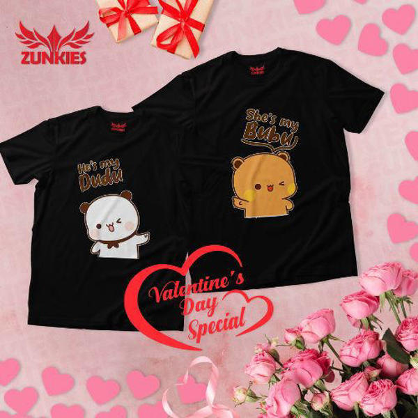 Picture of Premium Drop Shoulder Couple T-Shirts for Valentine’s Day and Every Romantic Moment (ZVDS013)